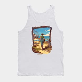 Survival in a Dystopian Wasteland - Diamond Frame - Post Apocalyptic Tank Top